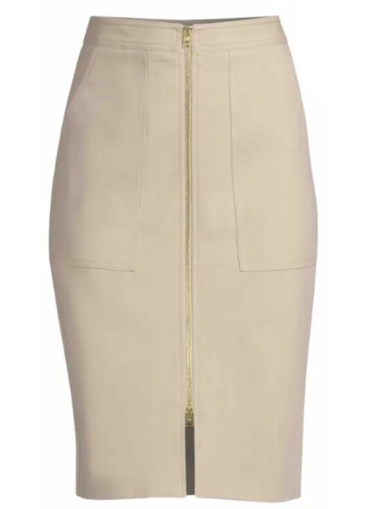 Diane Von Furstenberg Dresses & Skirts - ## ✨ Diane von Furstenberg Tan Front-Zip Pencil Skirt ✨